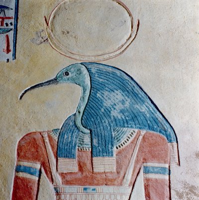 The God Thoth, from the Tomb of Prince Khaemwaset II, Son of Ramesses III by Egyptian 20th Dynasty